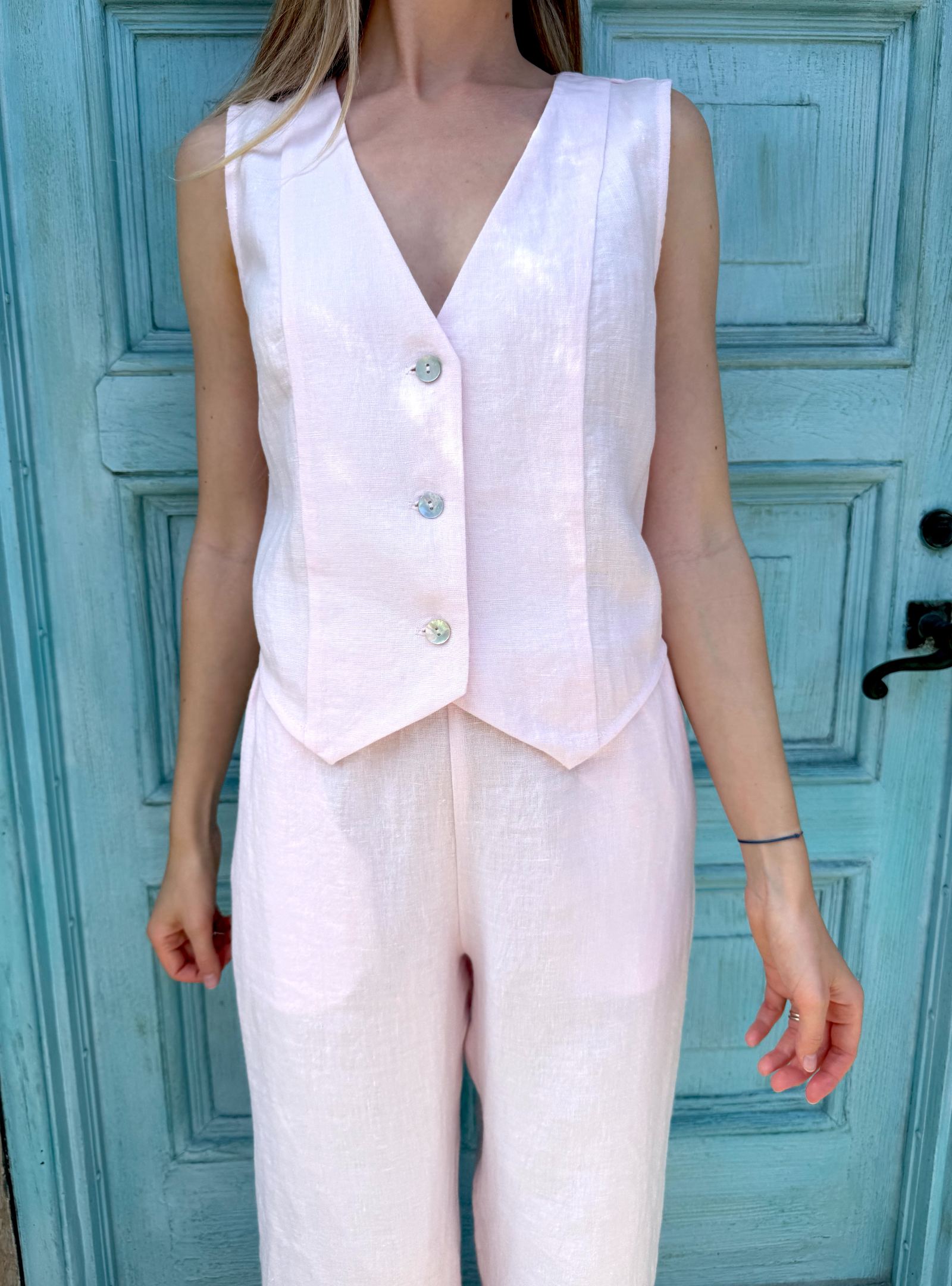 Lilian Linen Vest