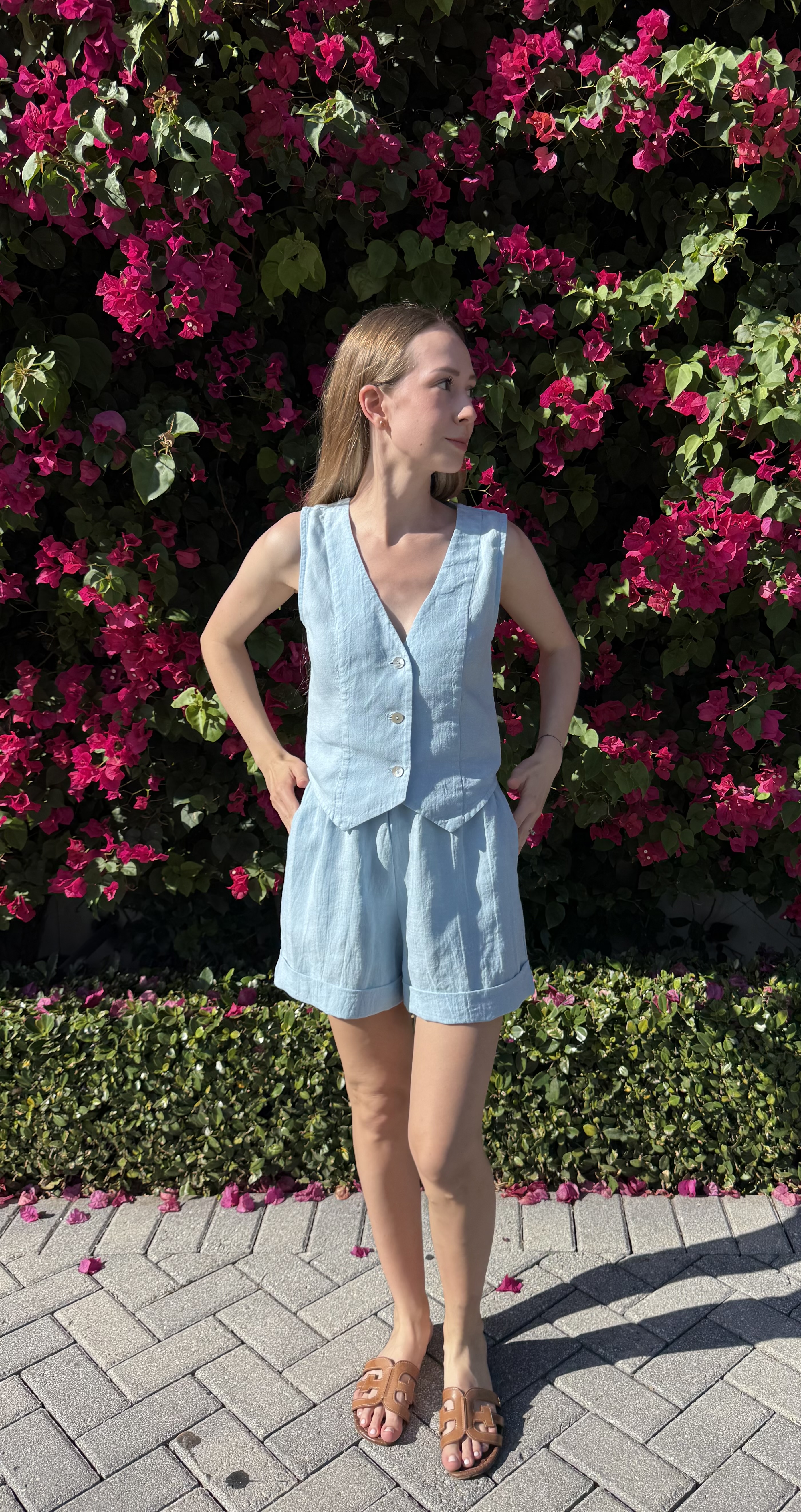 Capri Shorts — at the bougainvillea