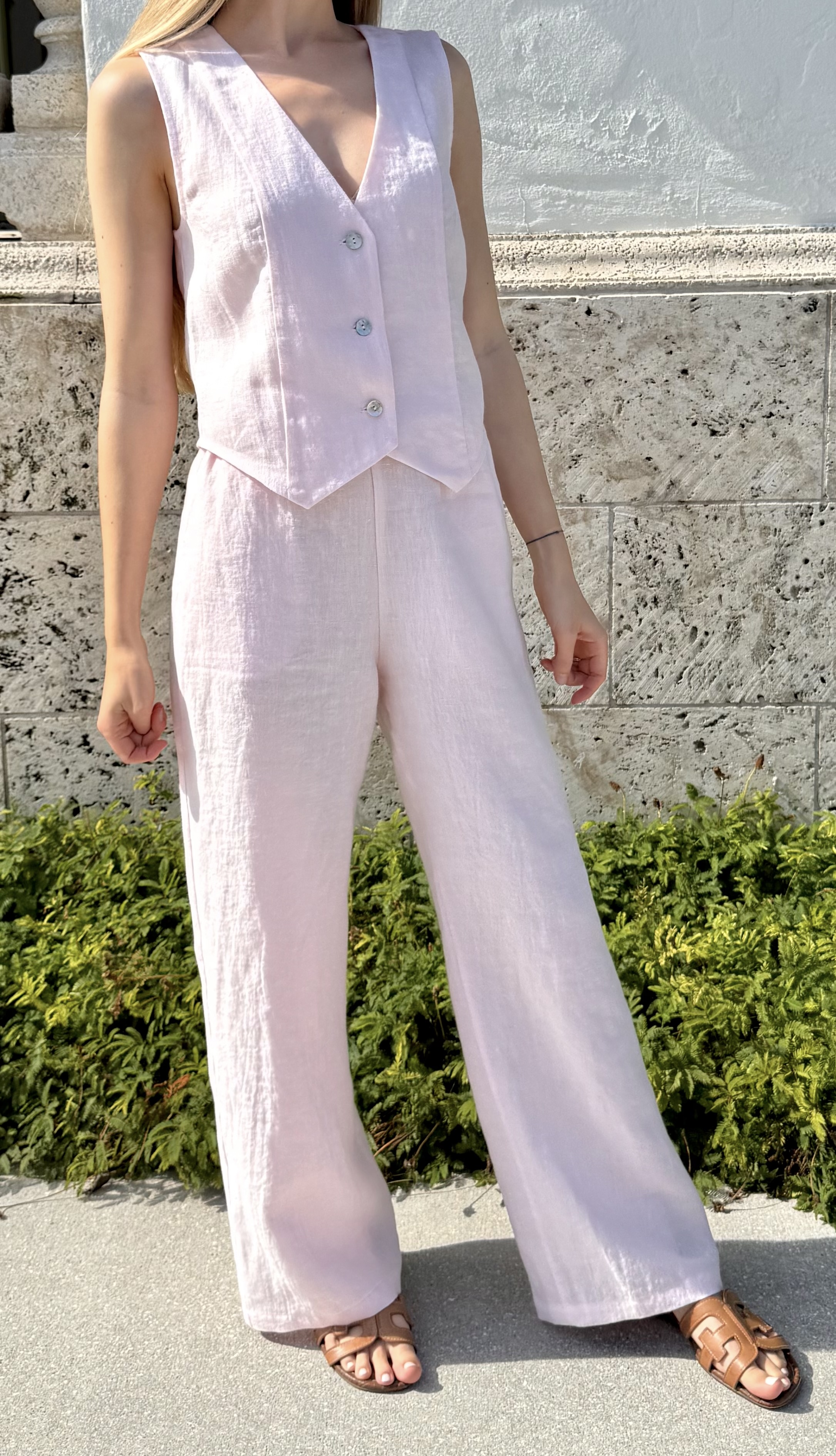Monaco Pants wide-leg detail