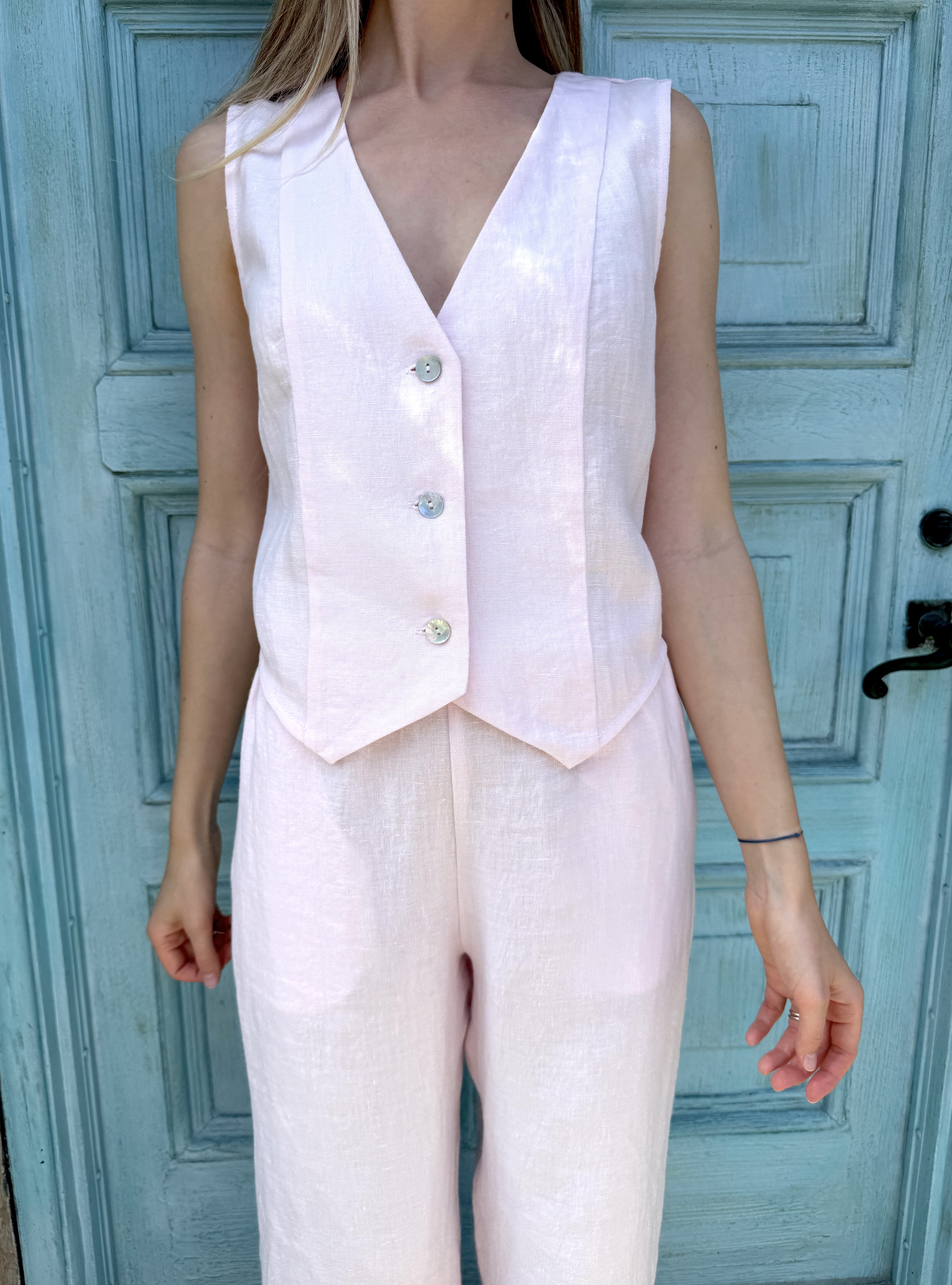 Lilian Linen Vest