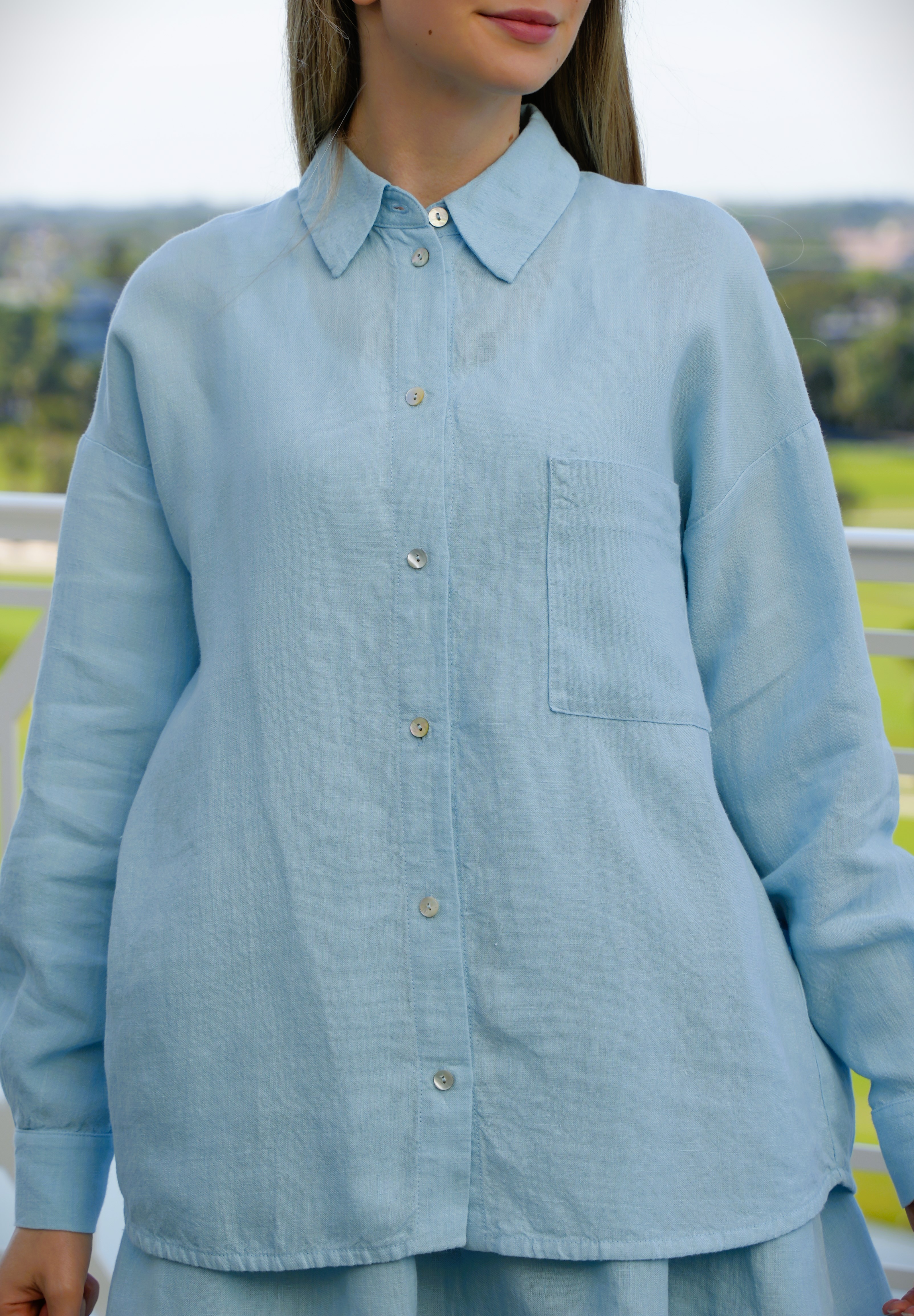 Portofino Shirt — buttoned front with breast pocket
